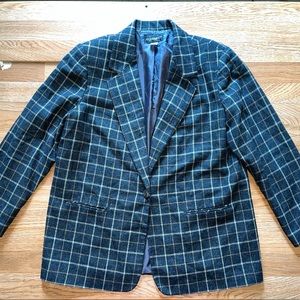 Dark gray Plaid blazer